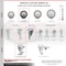 Service Caster 3.5 Inch SS Maroon Polyurethane Wheel Swivel Bolt Hole Caster Set with Brake SCC SCC-SSBH20S3514-PPUB-MRN-TLB-4 - alternate 6